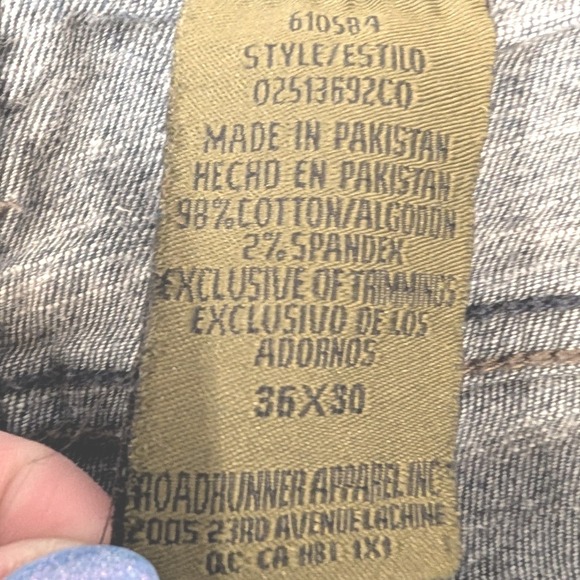 Urban Star Jeans Men 36x30 Blue Dark Wash Straight Leg Stretch Denim - Picture 7 of 13